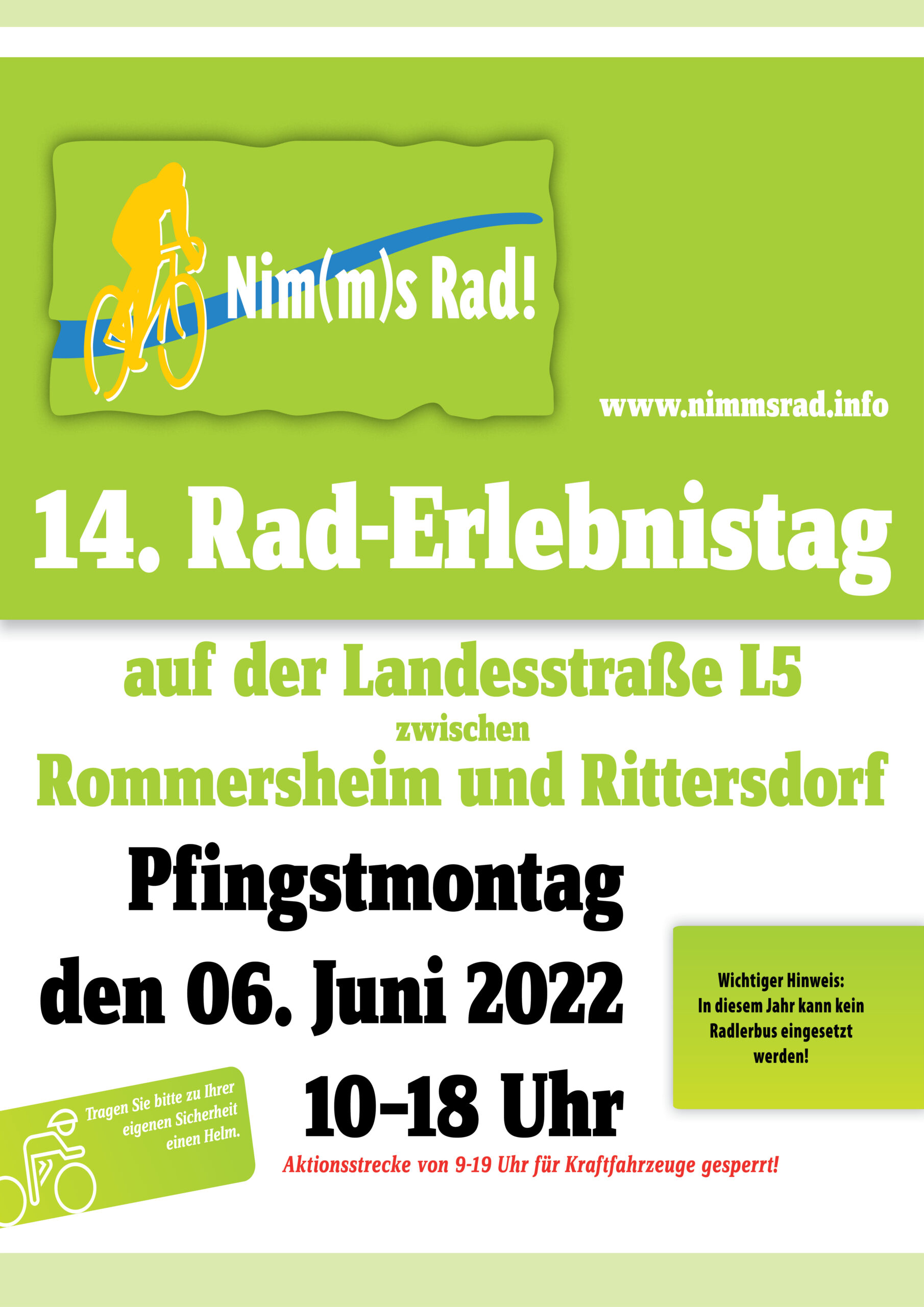 Nim(m)s Rad- Pfingstsonntag 6. Juni 2022
